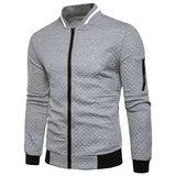 2023 Brand New Men's Plaid Sweatshirts Zipper Men Sweatshirts Stand Collar for Male Casual Man Zipper Sweatshirt Clothing