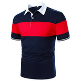 Men Polo Men Shirt Short Sleeve Polo Shirt Contrast Color Polo New Clothing Summer Streetwear Casual Fashion Men Tops