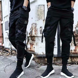 New Streetwear Men's Multi Pockets Cargo Harem Pants Hip Hop Casual Male Track Pants Joggers Trousers Fashion Harajuku Men Pants