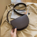 Genuine Retro Saddle Bag High Quality Leather Shoulder Bags for Women New Luxury Ladies Crossbody Bag Designer Handbags Sac