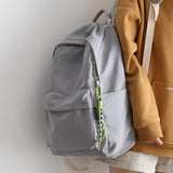 2023 Simple fresh design pure colormen and women backpack fashion  leisure bag school student book bag teenager travel bag young