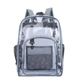 Transparent PVC Set Bag Waterproof Backpack Unisex Large Capacity Backpack Solid Clear Backpack Couple Fashion Bagback Designer