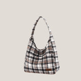 Designer Handbags Totes Bag for Women 2023 Contrast Stripe Printing Cotton Casual Travel Washable Women Capacity Shoulder Bags