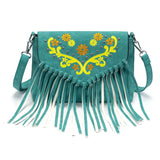 Original Design Shoulder Bag For Women PU Leather Luxury Clutch Designer Handbags Western Purse Fringe Messenger Bag