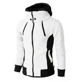 Men Jackets Autumn Winter Casual Fleece Coats Bomber Jacket Scarf Collar Fashion Hooded Male Outwear Slim Fit Hoody