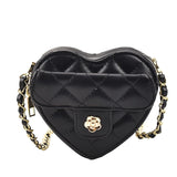 Women Heart-shaped Mini Bag Diamond Embroidery Shoulder Messenger Bag Summer New Popular All-match Chain Crossbody Bag