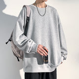 Large Size Men Sweatshirts Trendy Classic Pullovers Harajuku Korean Style Couple Clothing Solid Casual Male Hoodies