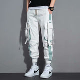 New Streetwear Men's Multi Pockets Cargo Harem Pants Hip Hop Casual Male Track Pants Joggers Trousers Fashion Harajuku Men Pants