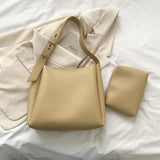 Fashion Leather Tote Bag for Women 2023 Tend Female Simple Large High Capacity Shoulder Side Bag Handbags and Purses