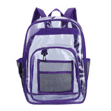 Transparent PVC Set Bag Waterproof Backpack Unisex Large Capacity Backpack Solid Clear Backpack Couple Fashion Bagback Designer