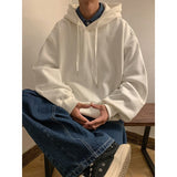 Solid Color Sweatshits Men's Fashion Hooded Loose Autumn Unisex Hoodies Hip Hop Casual Male New Brand Pullovers