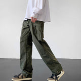 2023 New Waterproof Men's Outdoor Pants Fashion Solid Color Man Trousers Straight-leg Casual Loose Male Pants