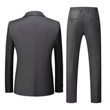 Genuine Men's Gray Business Casual Suit,Two-Piece/Three-piece Suit for Formal Occasions,Premium Quality Black Suits ,Sizes M-6XL