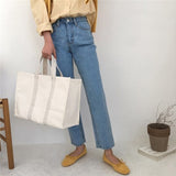 Extra Large Designer Bag for Women 2023 Canvas Tote Bags Travel Handle Handbags Shopper Casual White Beach Washable Shoulder Bag