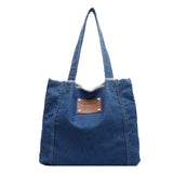 Denim Women's Shoulder Bag High Quality Large Capacity Simple All Match Female Shopper Bag The New Listing Chic Designer Handbag