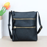 Casual Solid Crossbody Bags For Women Pu Leather Fashion Flap Shoulder Bag Designer Handbags And Purses