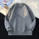 Round Neck Men's Korean Sweaters 8 Colors Fashion Warm Soft Autumn Male Knitted Pullovers Solid Casual Knitwear