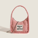 Corduroy Designer Handbags Mini Totes Bags Purses Fashion Girls Cute Letters Chain Shoulder Bags for Women 2023 Crossbody Bags