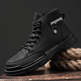 New men's winter shoes Casual ankle boots Stylish men's comfortable work boots lace-up Martin boot