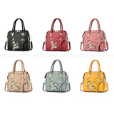 Women's Handbag Crossbody Bag Shoulder Bag Dome Bag PU Leather Office Daily Pendant Embroidery Chain Flower Black Yellow Pink