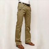 Men's Casual Pants Plain Comfort Breathable Outdoor Daily Going out Fashion Casual Black Khaki