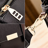 Women's Handbag Crossbody Bag PU Leather Office Daily Zipper Solid Color Maroon caramel colour Black