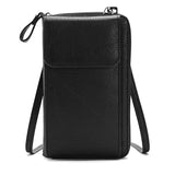 Women's Crossbody Bag Wallet Shoulder Bag Coin Purse Mobile Phone Bag Credit Card Holder Wallet PU Leather Outdoor Shopping Daily Zipper Solid Color Black Red Blue