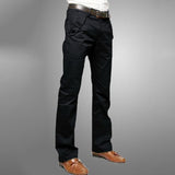 Men's Casual Pants Plain Comfort Breathable Outdoor Daily Going out Fashion Casual Black Khaki