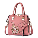 Women's Handbag Crossbody Bag Shoulder Bag Dome Bag PU Leather Office Daily Pendant Embroidery Chain Flower Black Yellow Pink