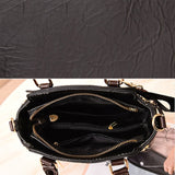 Women's Handbag Crossbody Bag PU Leather Office Daily Zipper Solid Color Maroon caramel colour Black